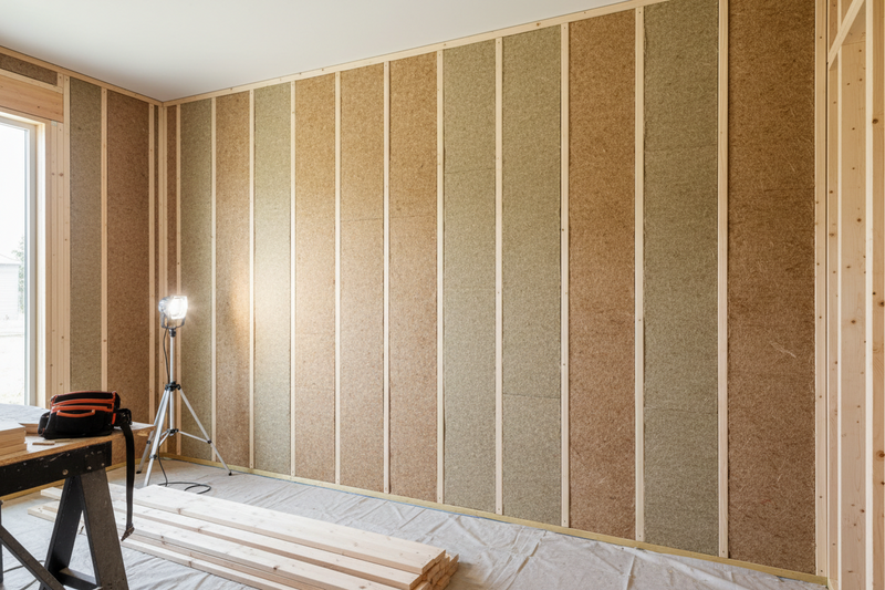 Great space tall ceilings with natural acoustic panels