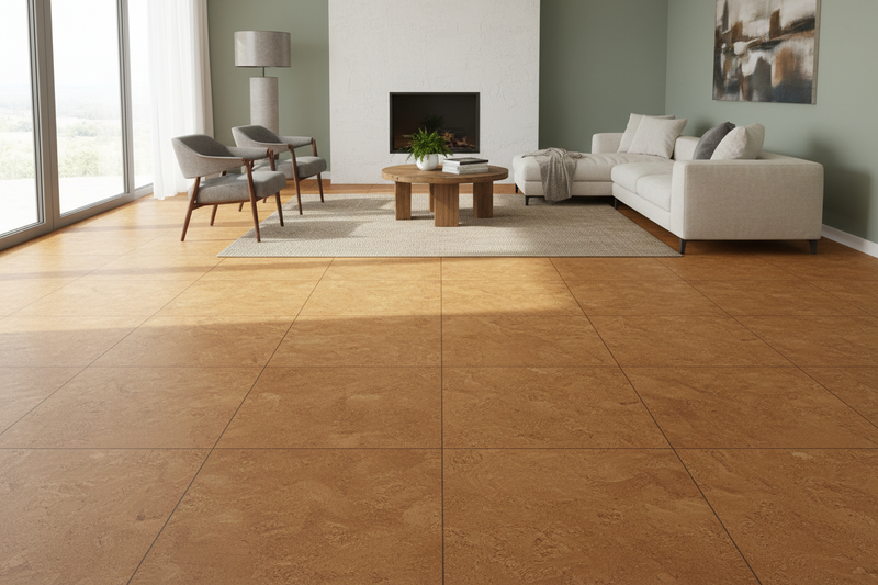 Great space tall ceilings with natural acoustic panels